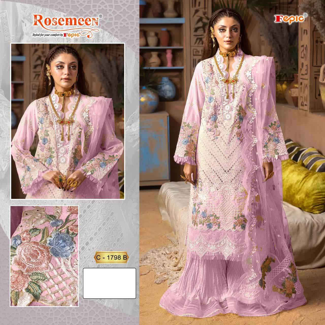 Fepic C 1798 B Festive Wear Style Embroidered Pakistani Dress Collection