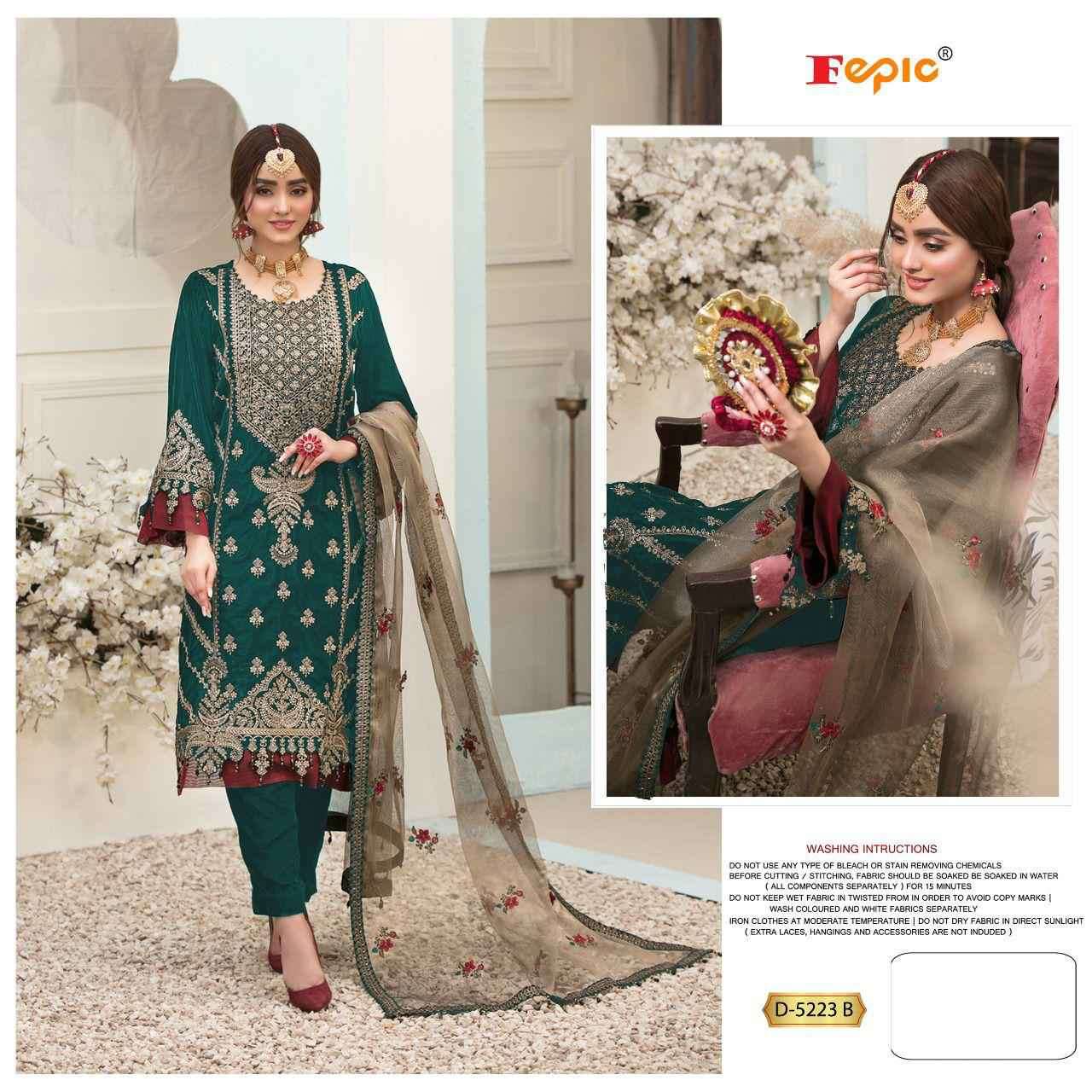 Fepic D 5223 Colors Pakistani New designer suit Catalog view 3