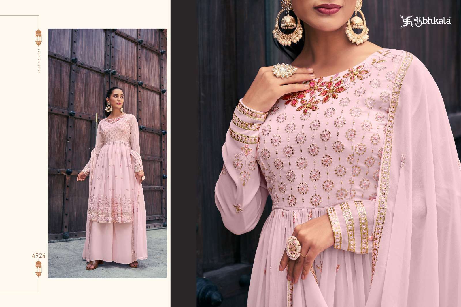 Shubhkala Flory Vol 36 Designer Wedding Wear Gharara Sharara Dress Exporter view 8