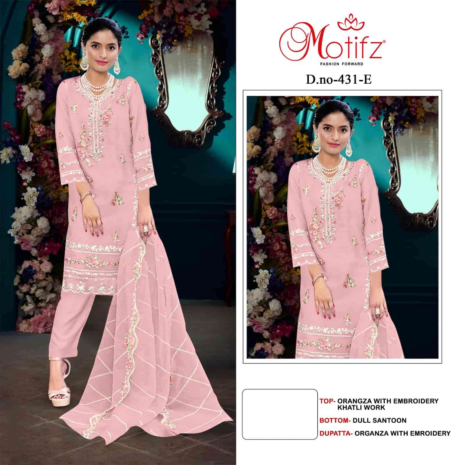 Motifz 431 Colors Pakistani Festive Wear Style Designer Salwar Suit Wholesalers view 4