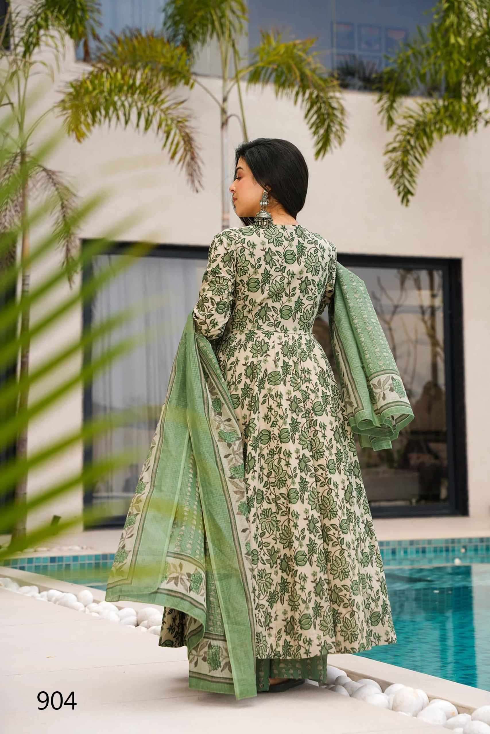 Lucaya Clora Vol 9 901 TO 907 Long Kurti Bottom Dupatta Collection Exploter view 11
