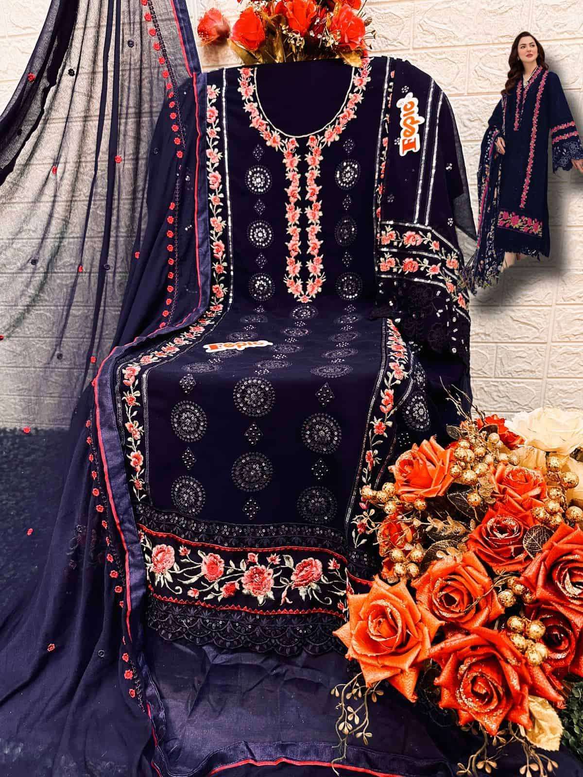 Fepic C 1557 Colors Pakistani Fancy Designer Suit Wholasaler view 6