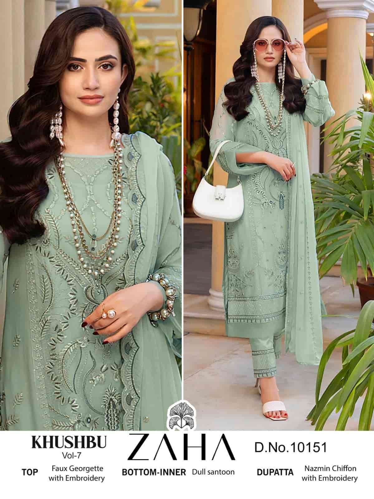 Zaha Khushbu Vol 7 Pakistani Style Latest Designer Catalog Collection view 2