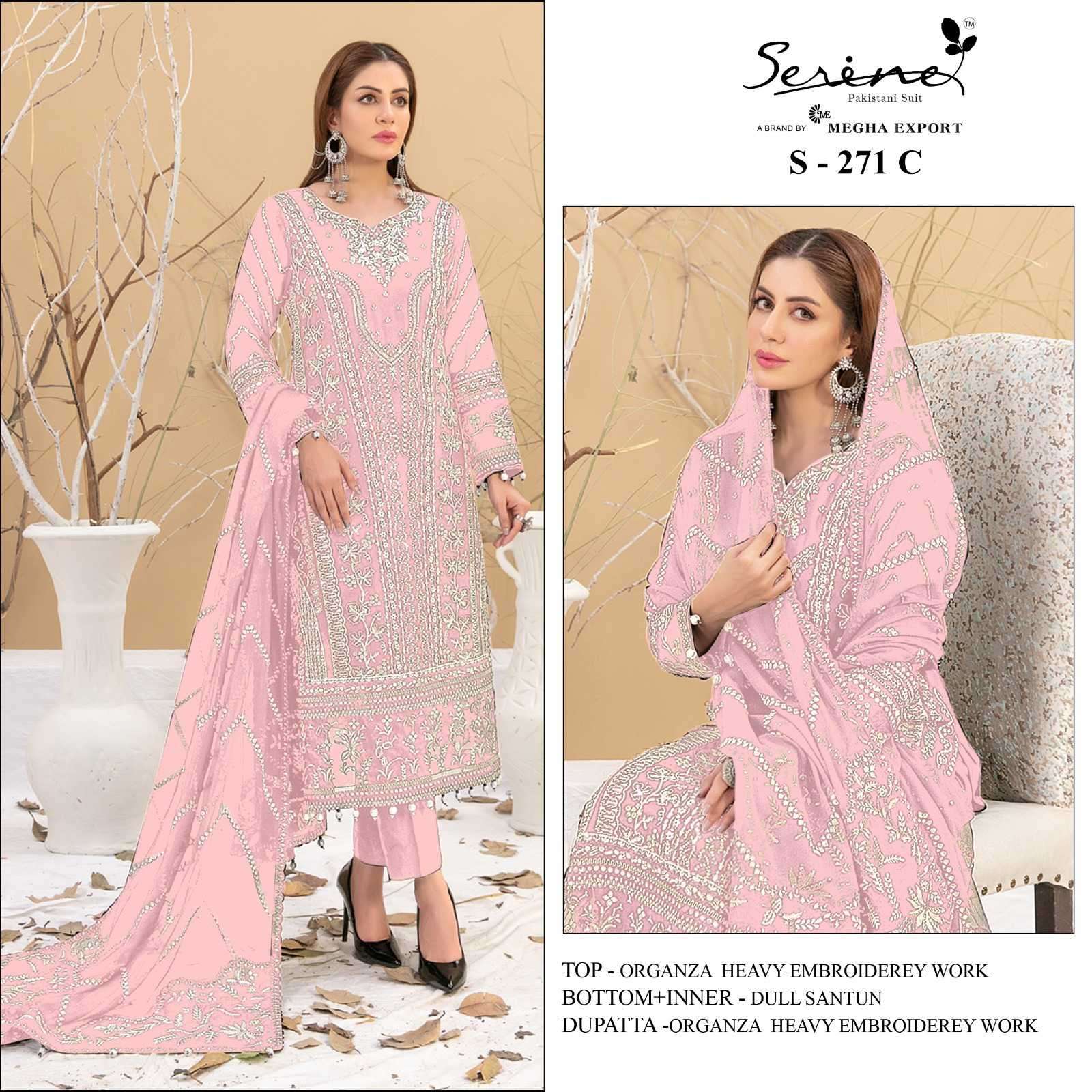 Serine S 271 Colors Wedding Wear Pakistani Designer Suit New Arrivals view 3