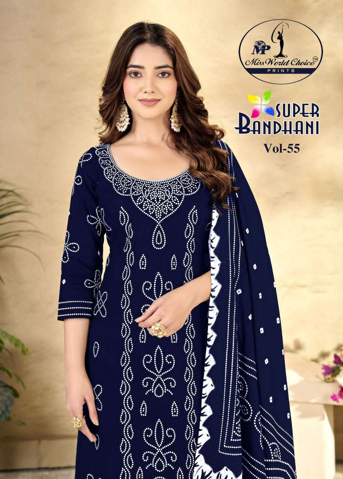 Miss World Choice Super Bandhani Vol 55 Pure Cotton Bandhani Dress Exporters view 7