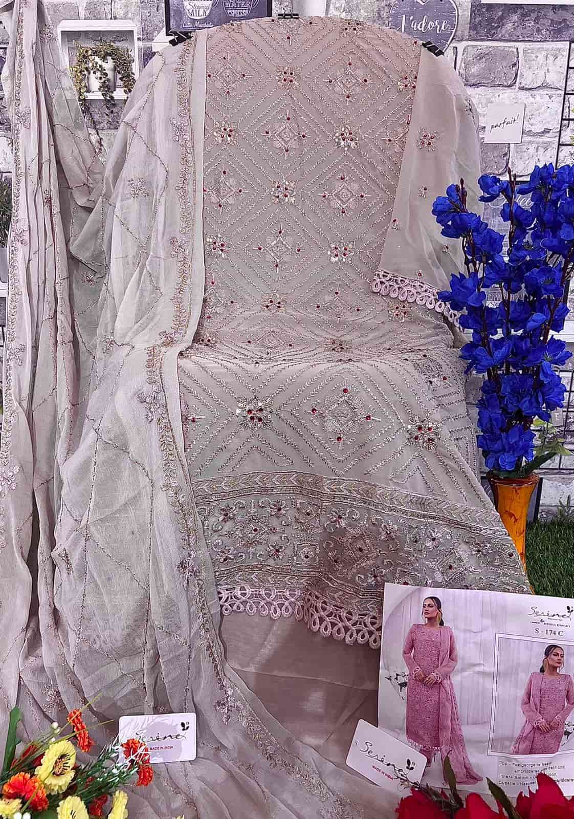 Serine S-174 Embroidered Pakistani Salwar Suit view 7