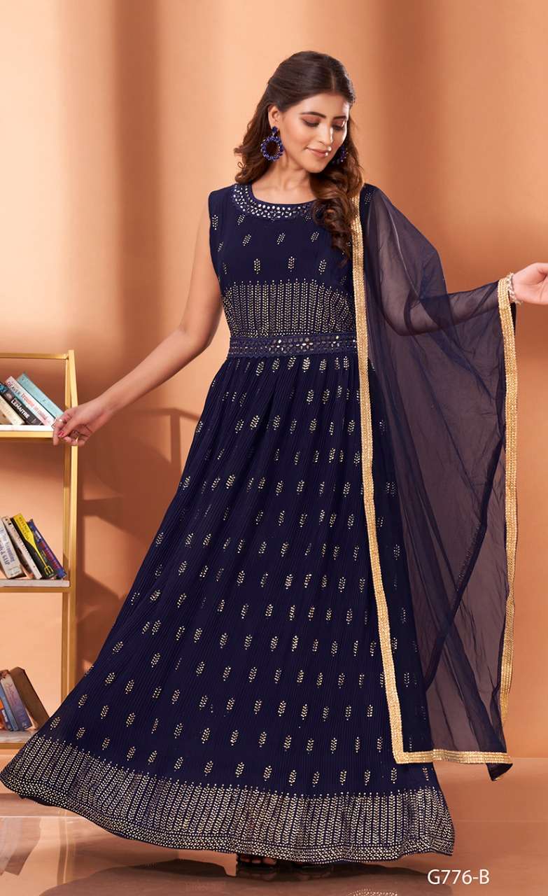 Amoha Trends G776 Ready to Wear party Wear Gown view 2