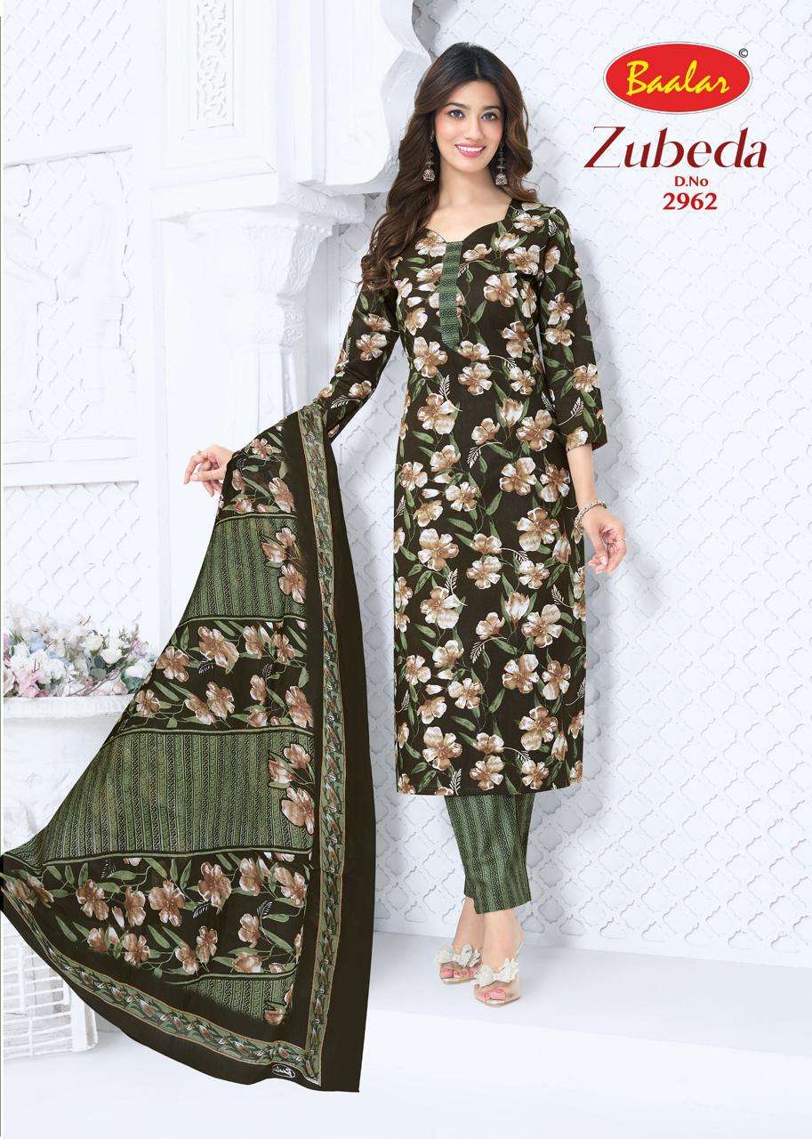 Baalar Zubeda Vol 29 Pure Cotton Unstitch Suit Catalog view 10