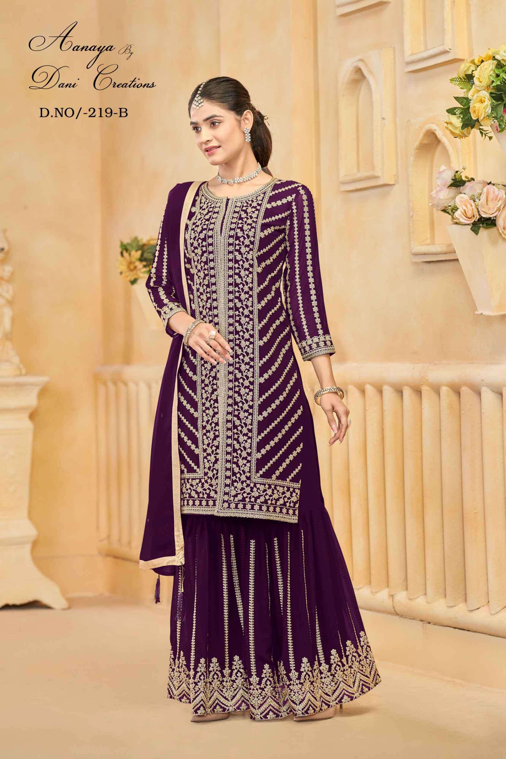 Aanaya Vol 219 Partywear Style Sharara Design Dress view 7