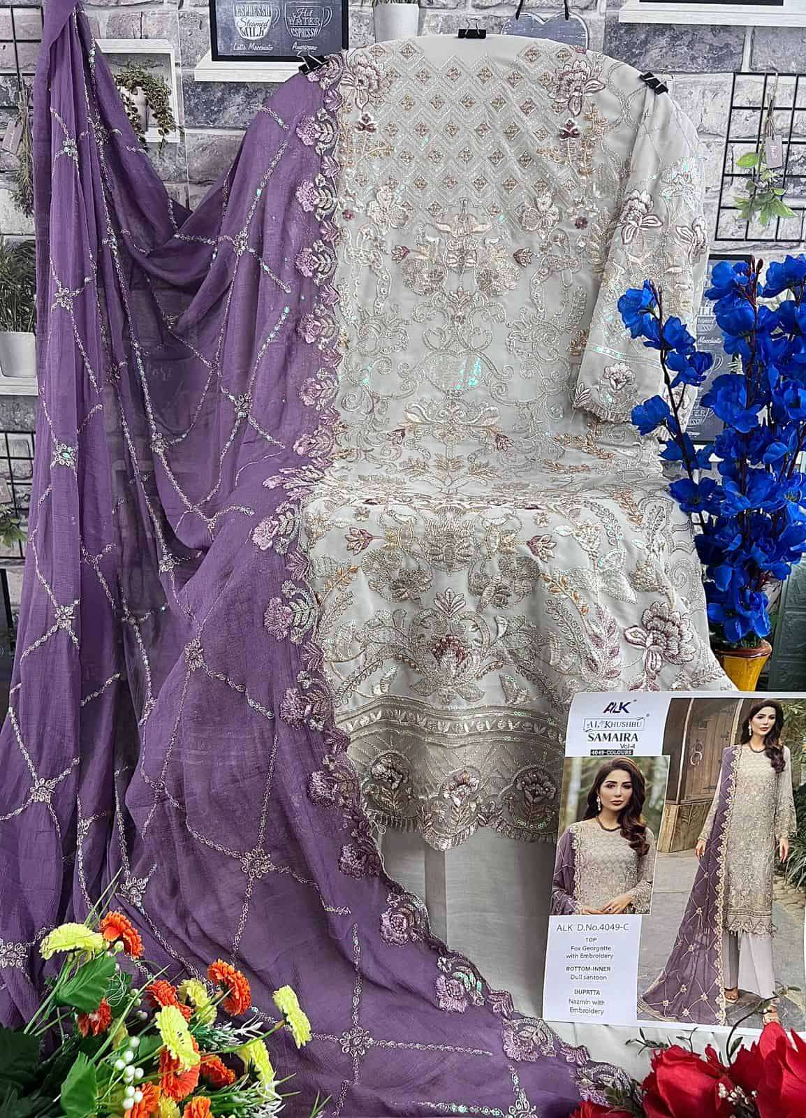 Al Khushbu Samaira Vol 4 Designer Pakistani Suit view 7