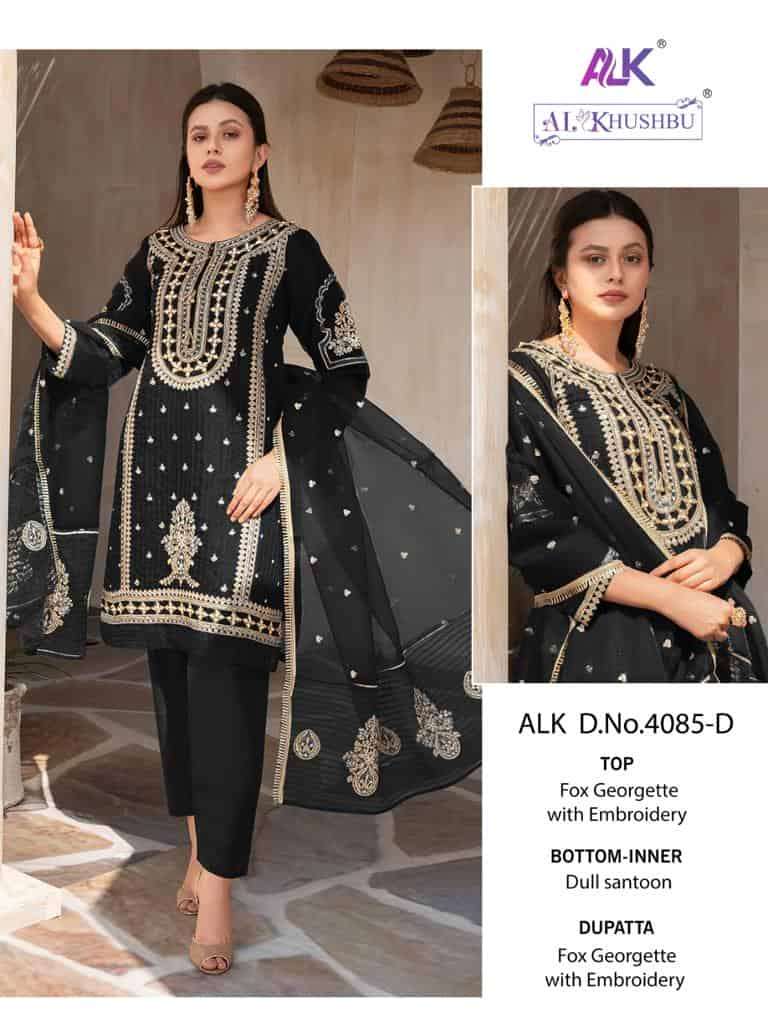 Al Khushbu Elaf Vol 1 4085-D Party Wear Suit view 2