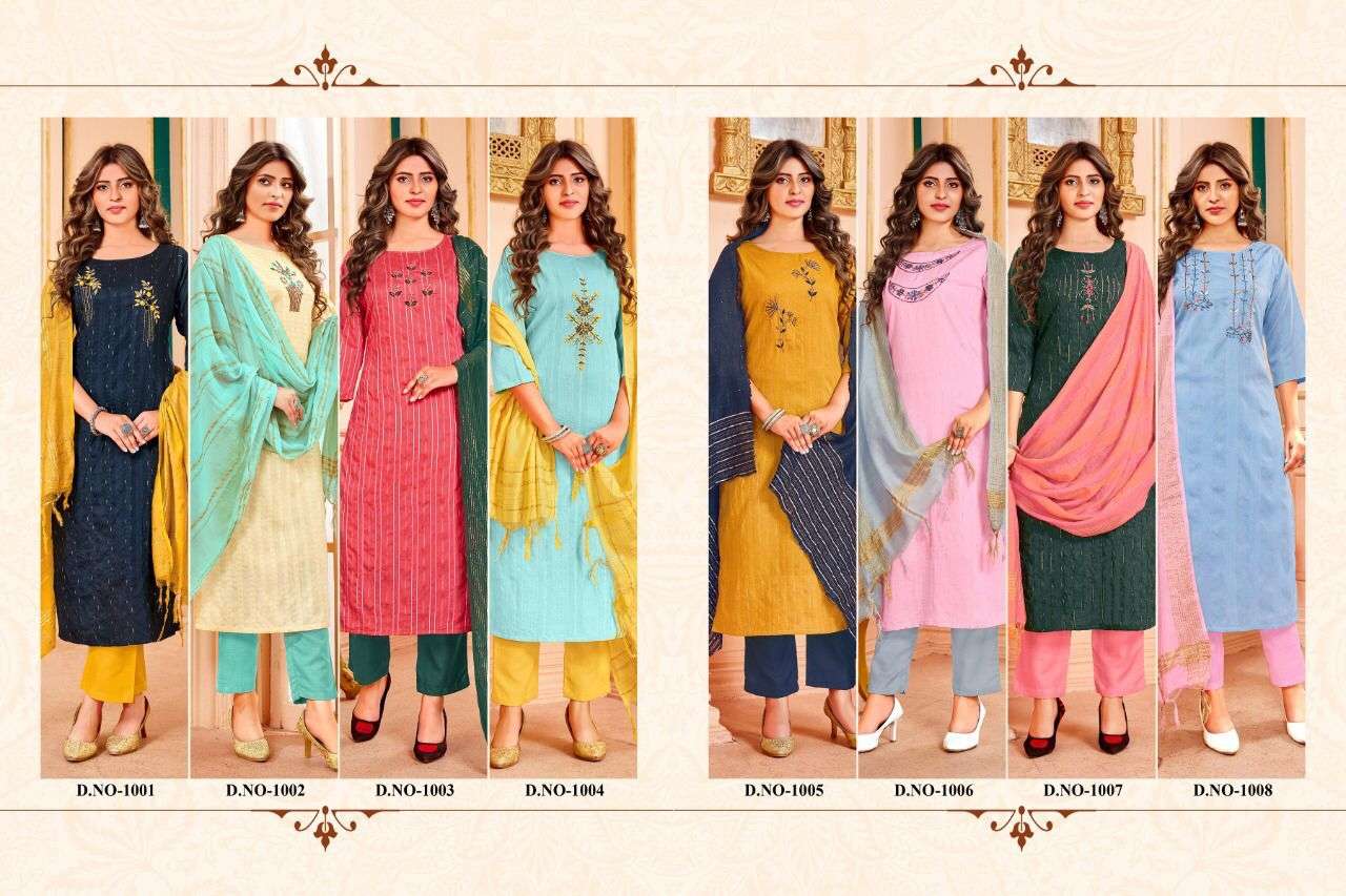 Biva Aura Designer Readymade Cotton Salwar Suit Collection in view 10