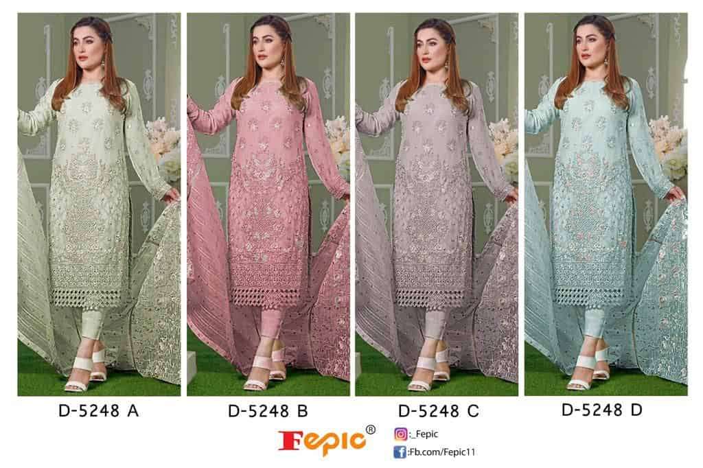 Fepic D 5248 Colors Pakistani Festive Wear Salwar Suit Wholasaler view 9