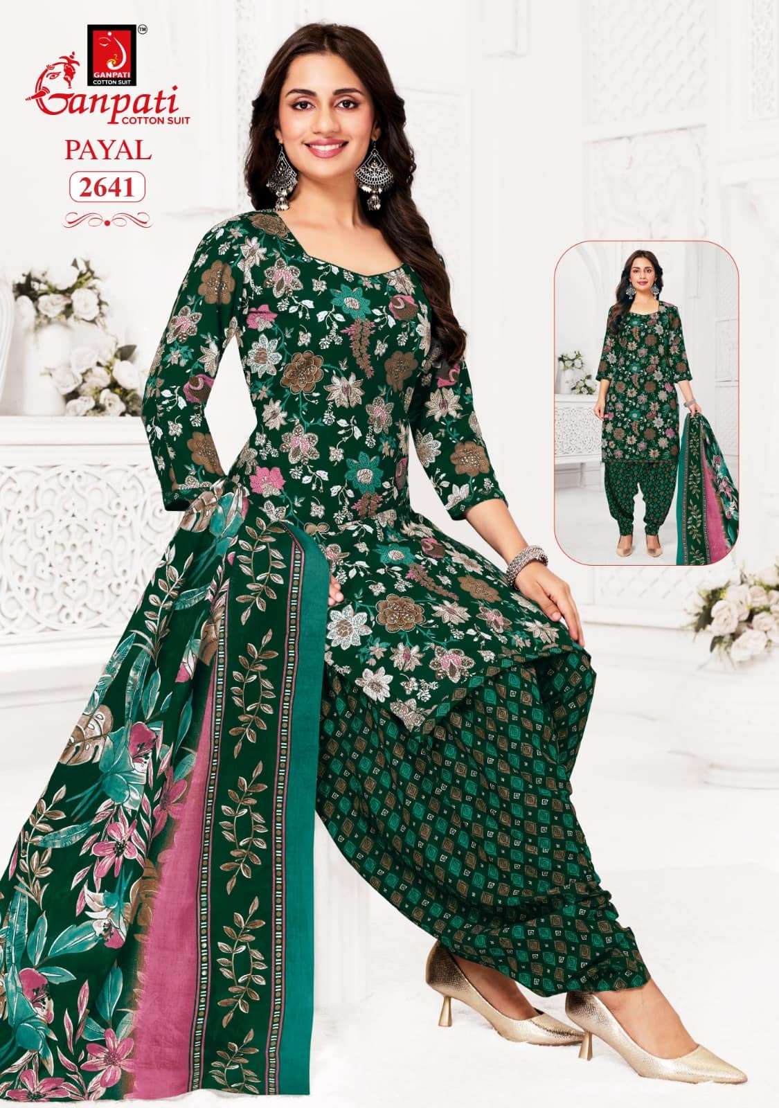 Ganpati Payal Vol 12 Pure Cotton Dress Material Catalog view 12