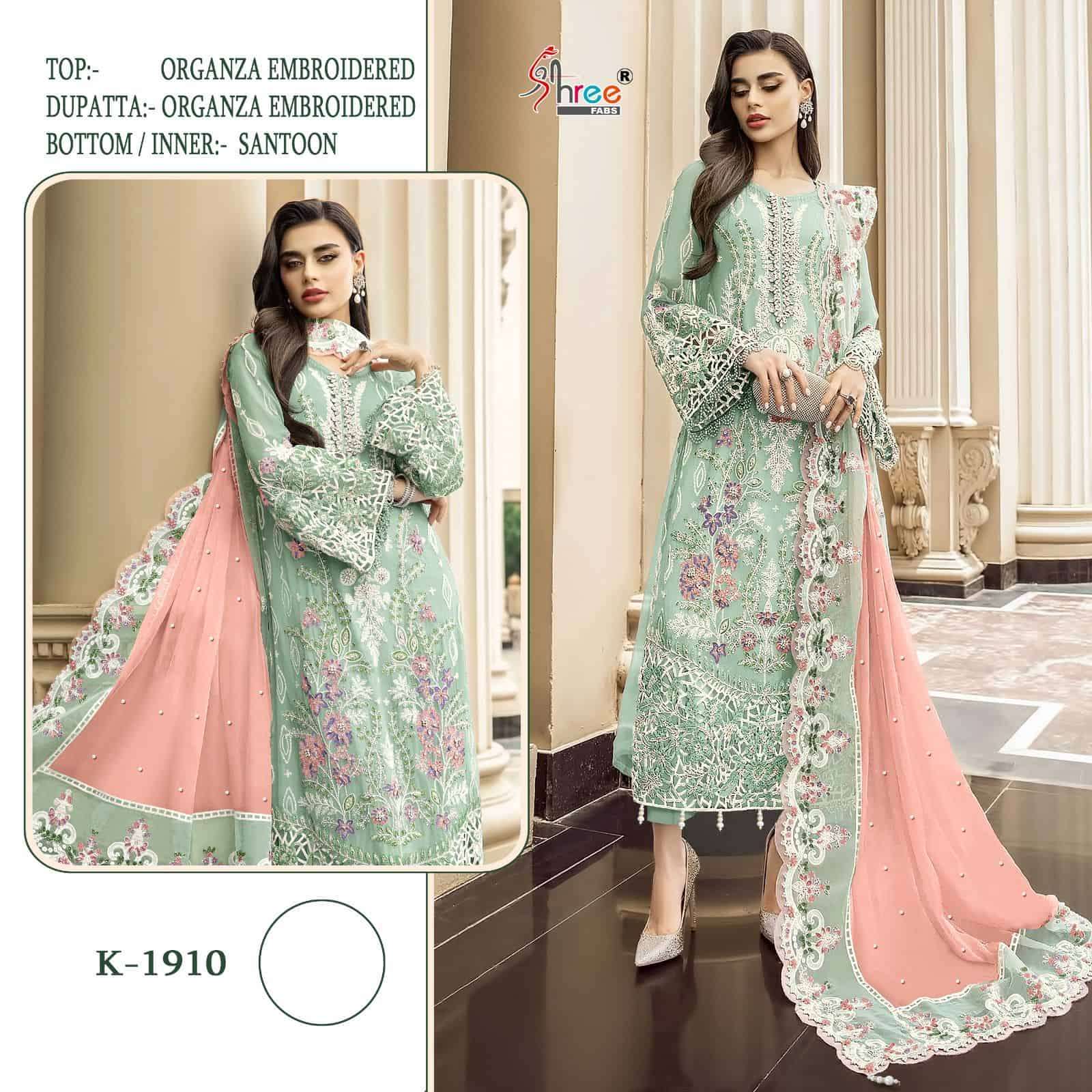 Shree Fabs K 1910 Colors Festive Wear Style Latest New Designer Pakistani Suit Wholesalers view 8
