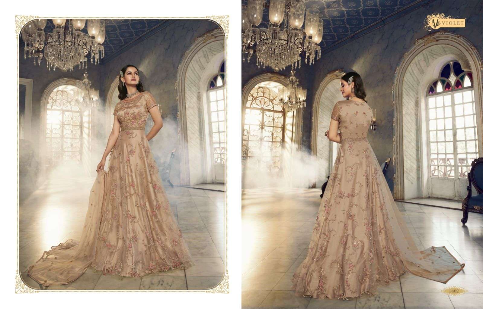 Swagat 5401 to 5408 Series party Wear Gowns Dress view 6