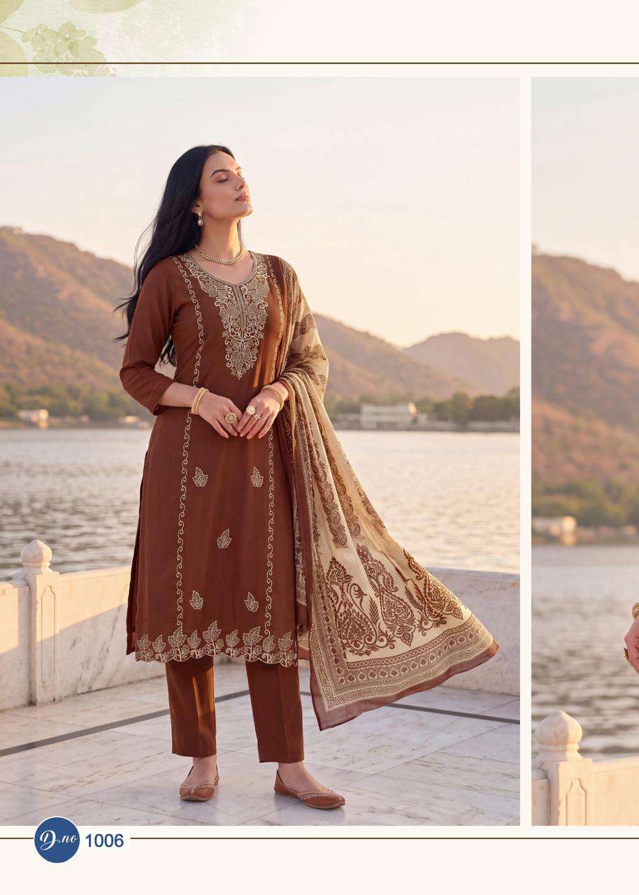 Rahi Fab Ruhani Gul Vol 1 Premium Wear Cotton Dress view 8