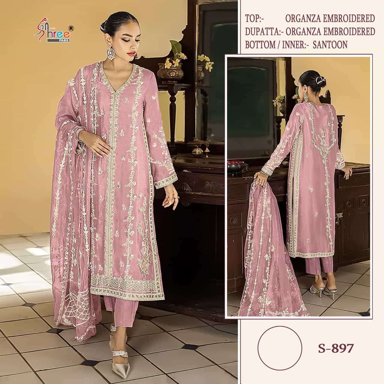 Shree Fabs S 897 Colors Festive Wear Style Heavy Designer Pakistani Suit Wholesalers view 5