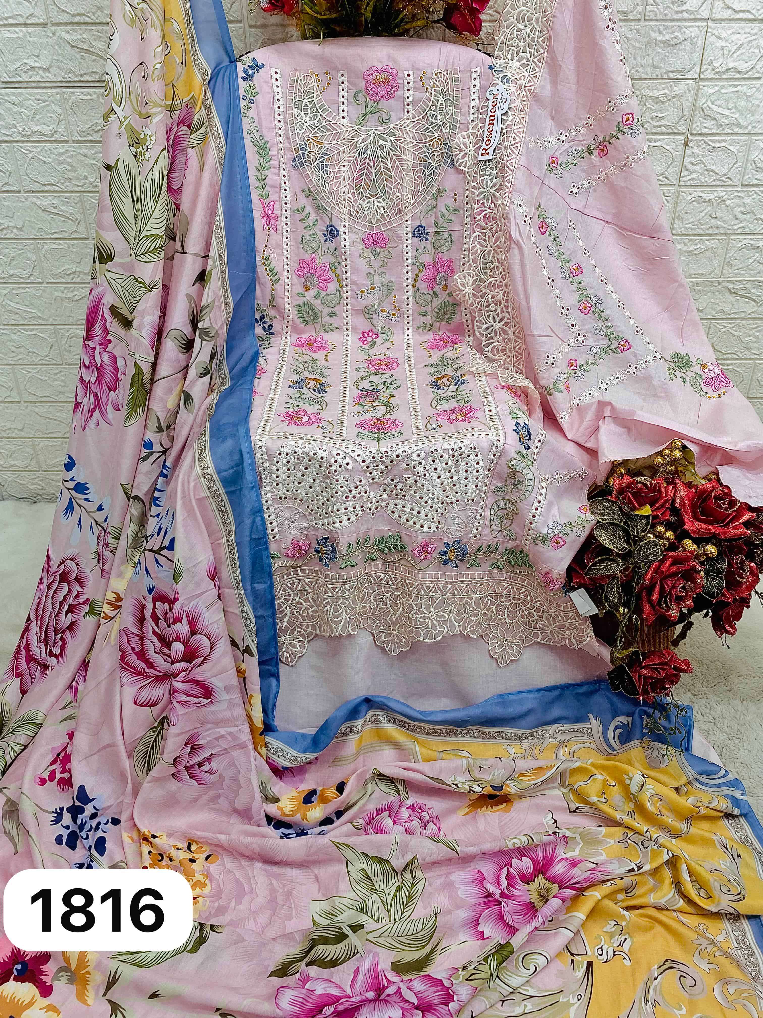 Fepic C 1816 Colors Exclusive Latest Designer Pakistani Cotton Suit Wholesalers view 6