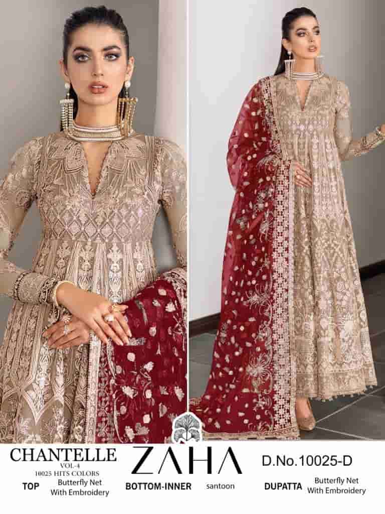 Zaha Chantelle Vol 4 10025 Hits Colors Party Wear Style Heavy Designer Suit Collection view 4