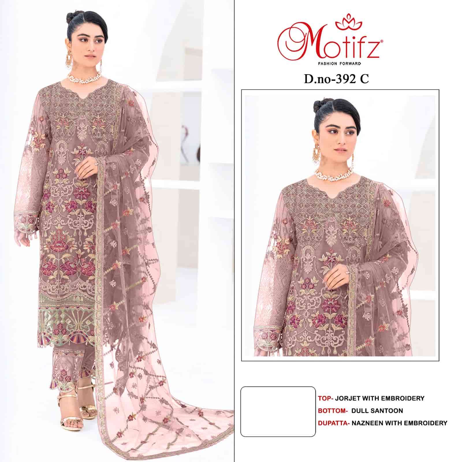 Motifz 392 Colors Pakistani Festive Wear Style Designer Salwar Suit Wholesalers view 3