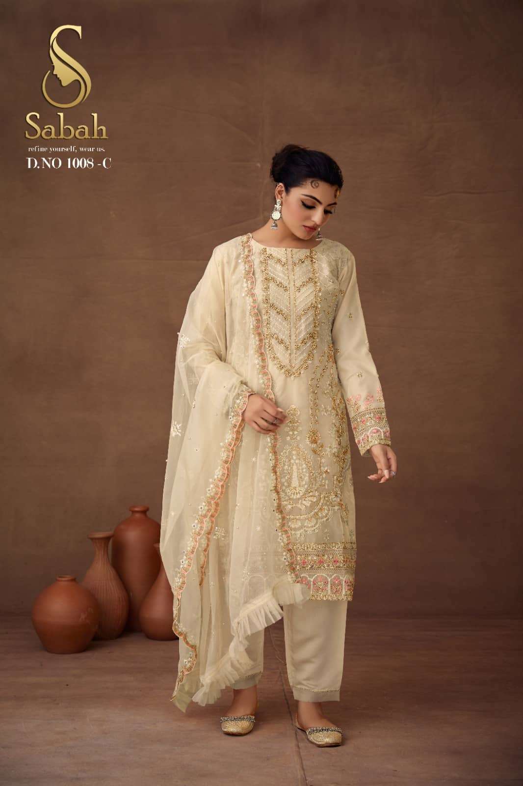 FK Fashion Hub Sabah Riya Exclusive organza readymade Suit view 4