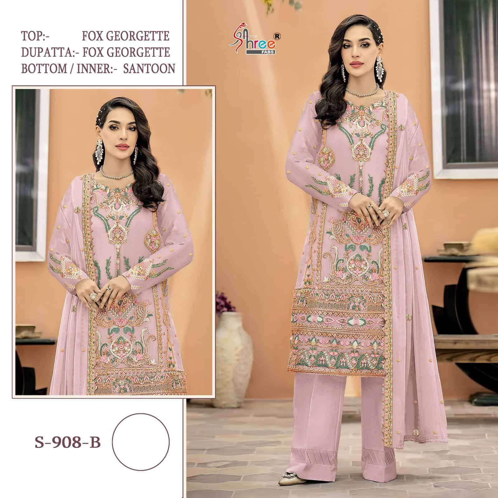 Shree Fabs S 908 Colors Pakistani Festive Wear Style Latest Designer Suit Wholesalers view 3