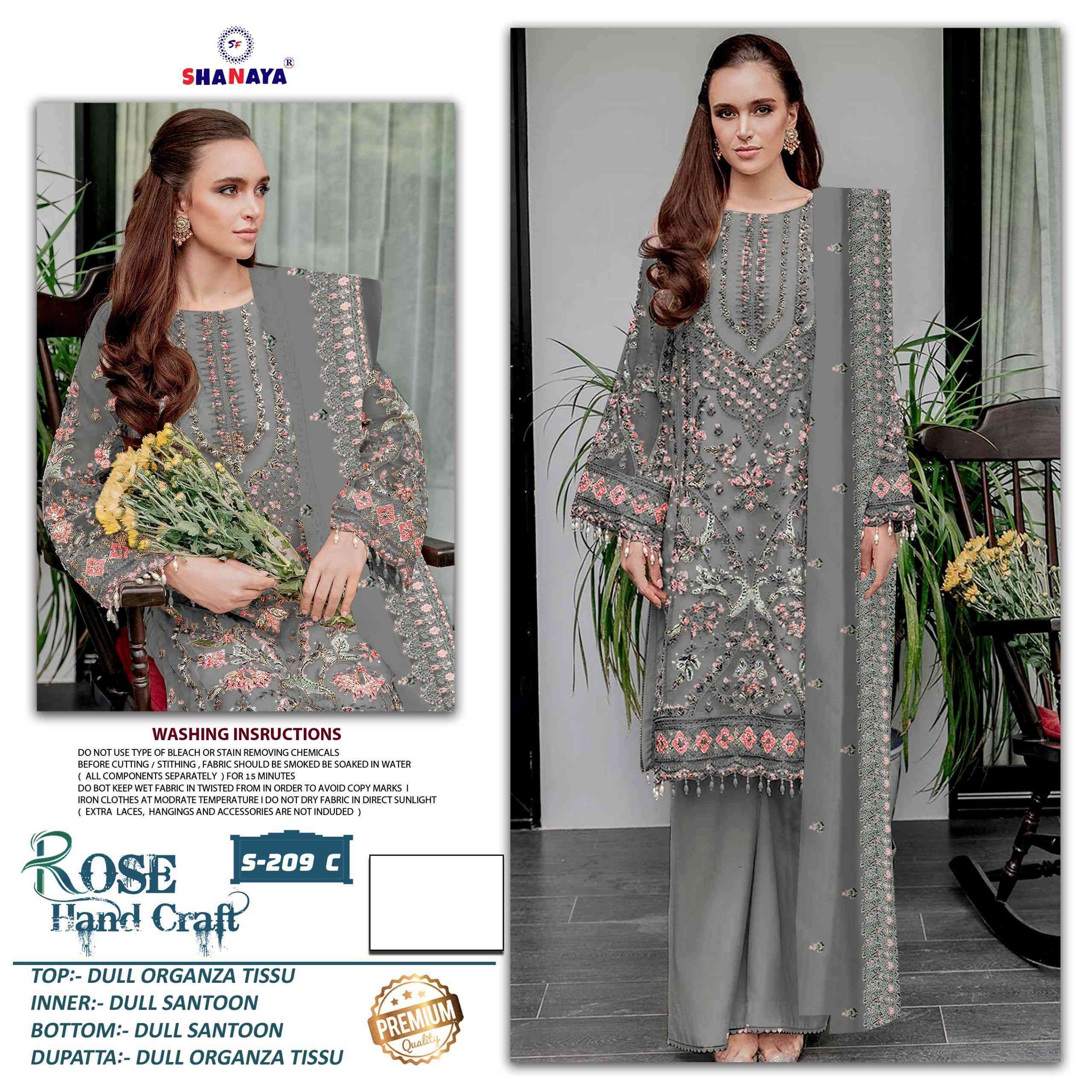 Shanaya Rose Premium S 209 Colors Pakistani Suit New view 3