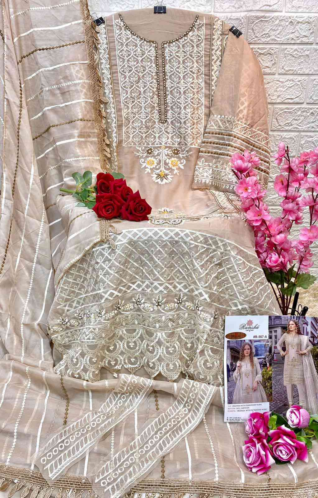 Ramsha R-567 Nx Embroidered Pakistani Salwar Suit view 5