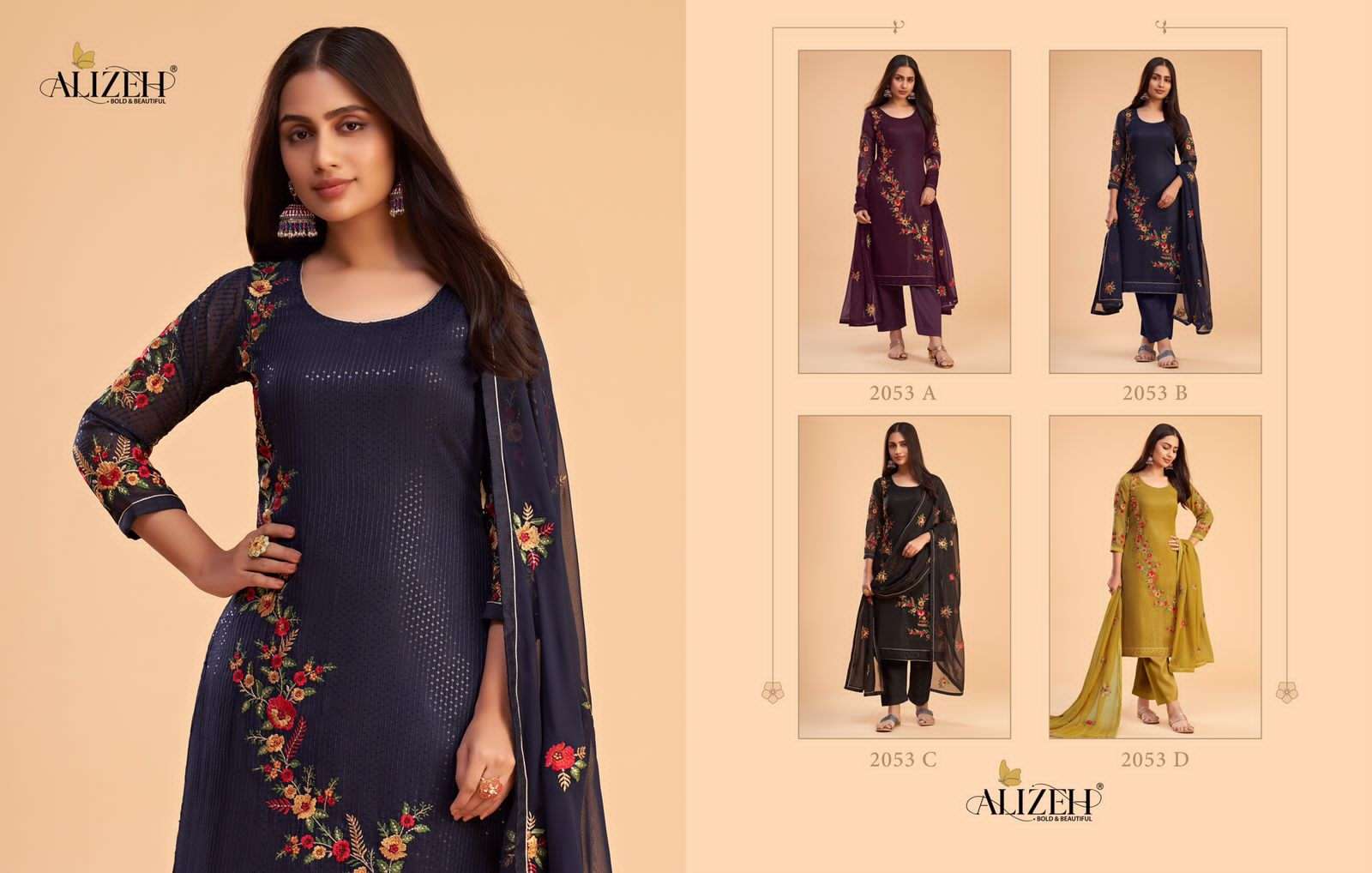 Alizeh Zaida Vol 12 Festive Designer Salwar view 11