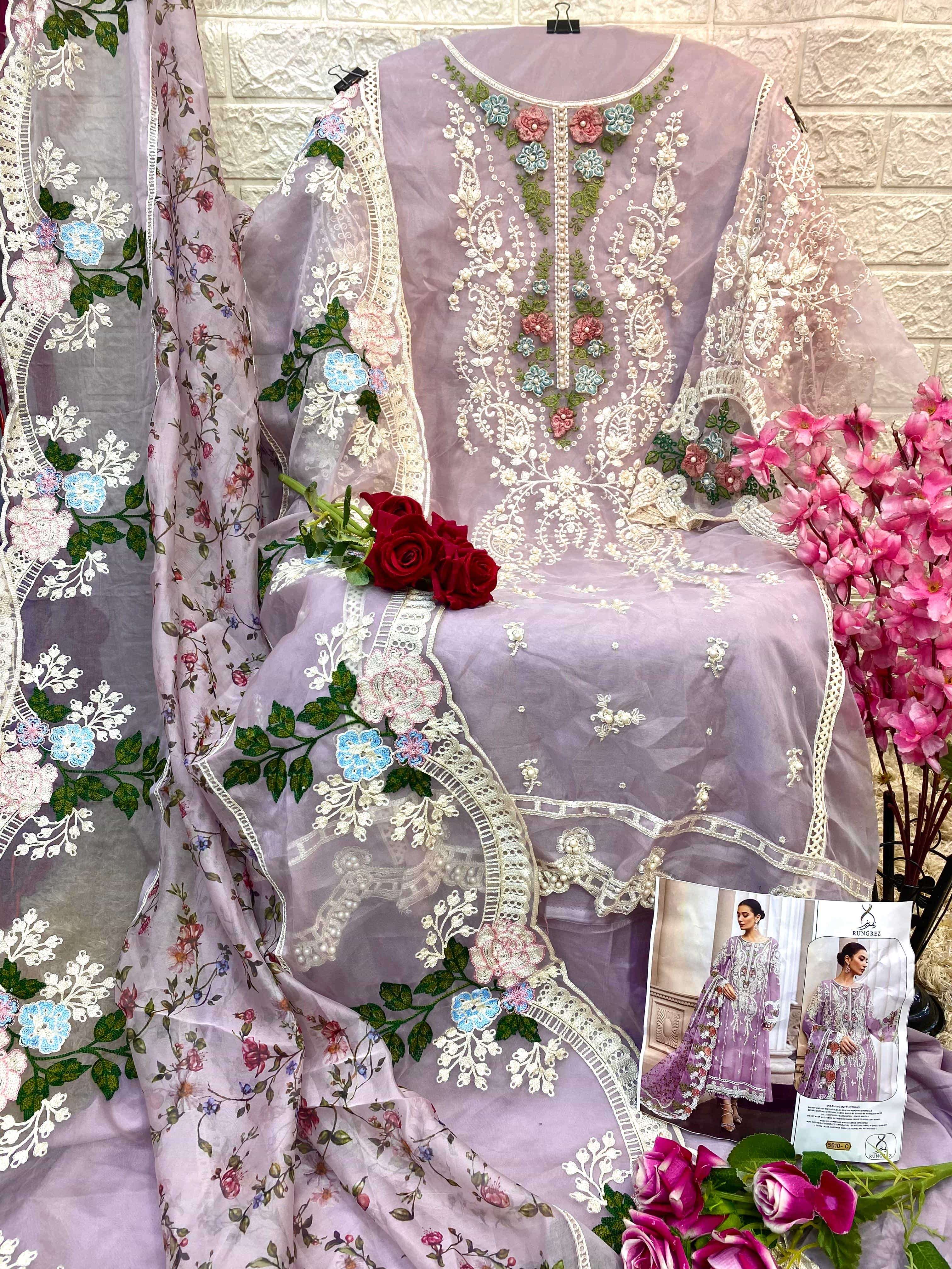 Rungrez 5010 C Exclusive Heavy Designer Pakistani Festive Wear Collection view 2