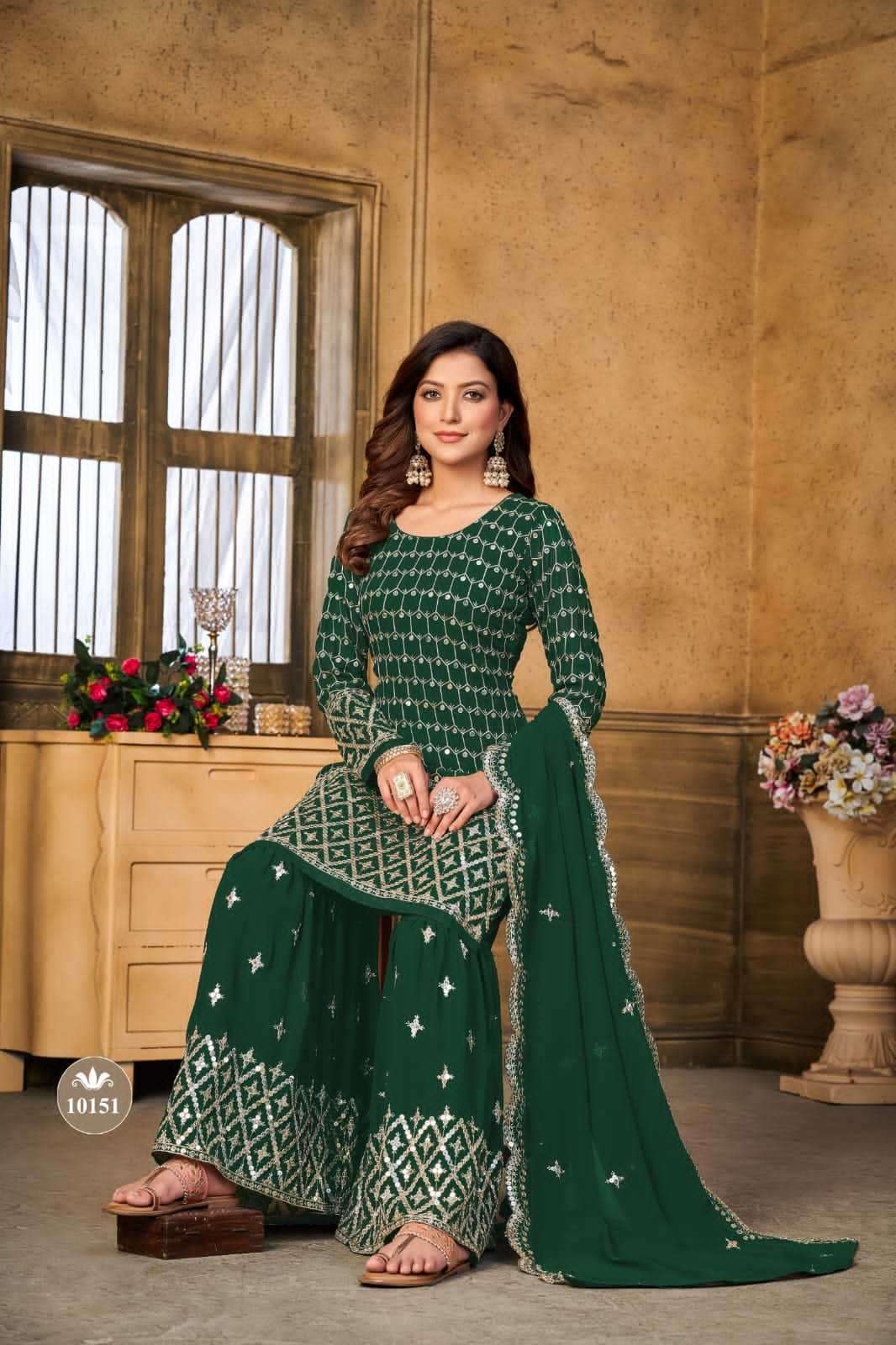 Anjubaa Vol 15 Heavy Designer Gharara Suit Partywear Collection New Arrivals view 2