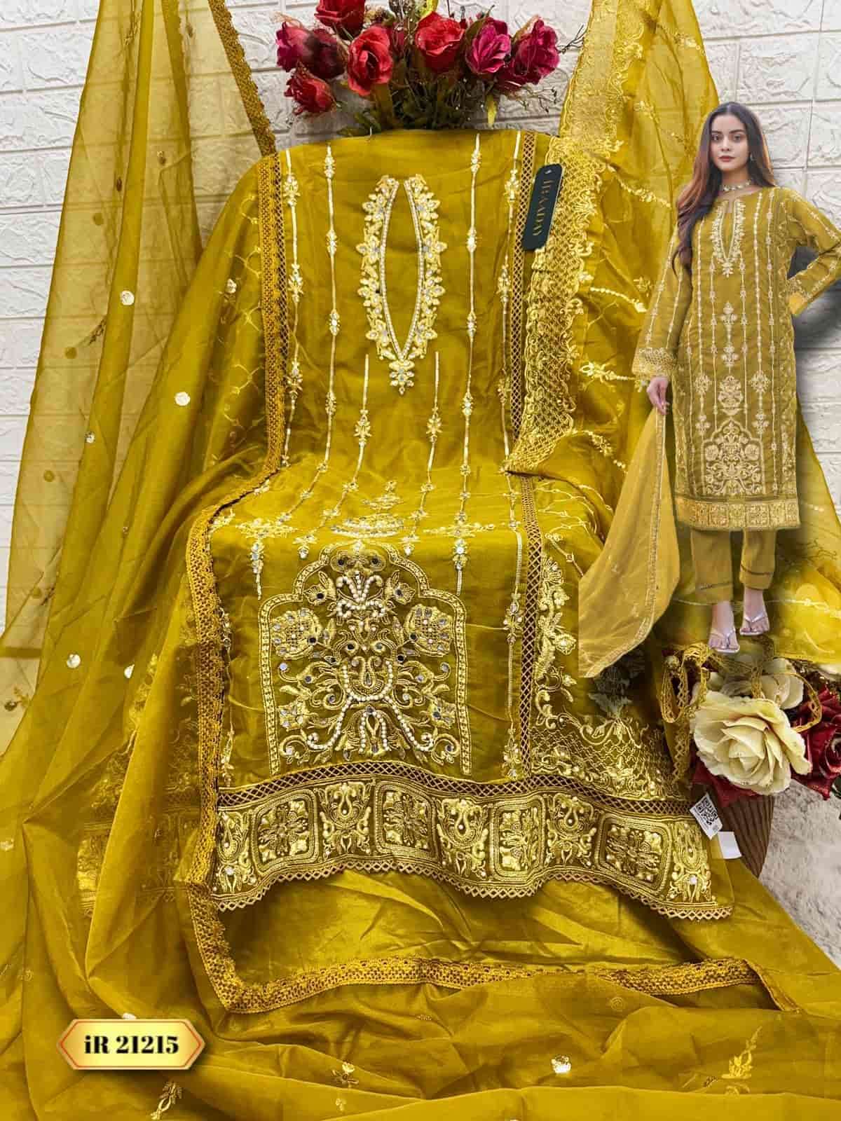 Fepic IR 21215 Colors Pakistani Style Designer Organza Suit Wholesalers view 5