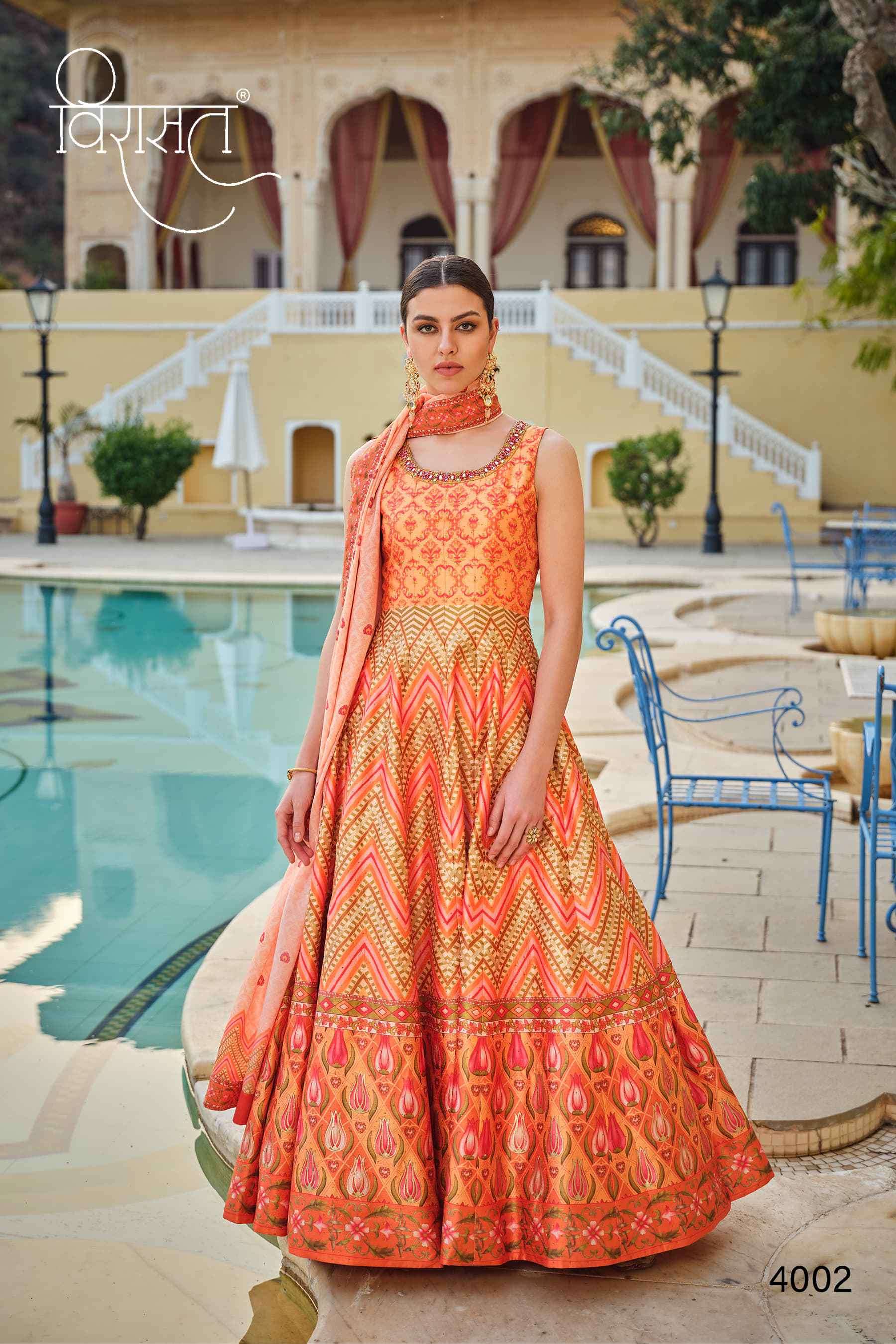 Virasat Peshwai 4001 To 4006 Exclusive Designer Gown view 14