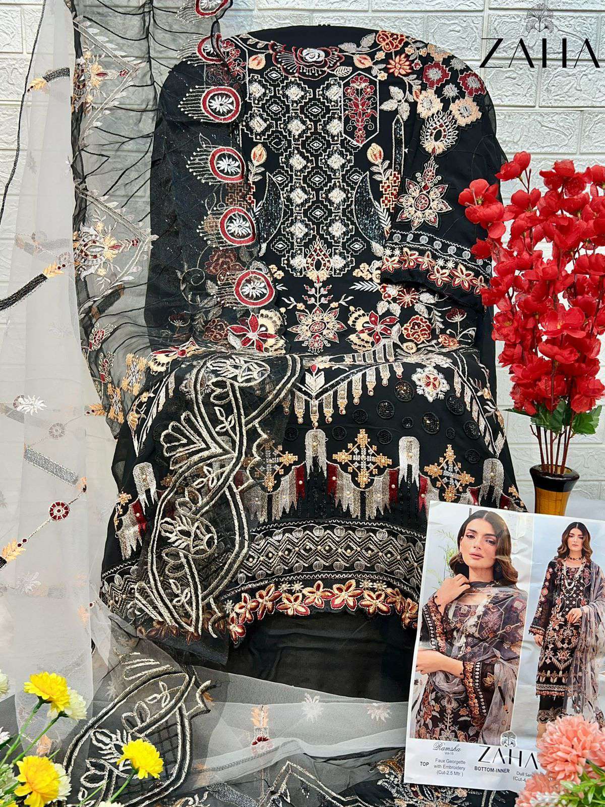 Zaha Ramsha Vol 15 Pakistani Designer Suit view 8
