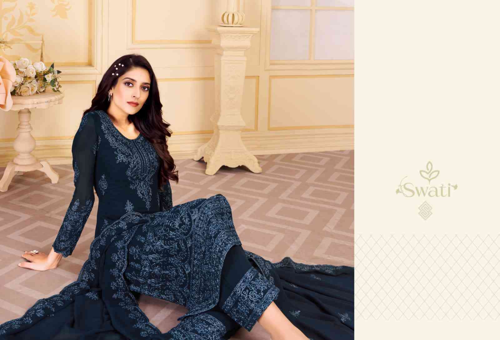 Swagat Swati 3601 To 3607 Designer Straight Suit New Collection view 3