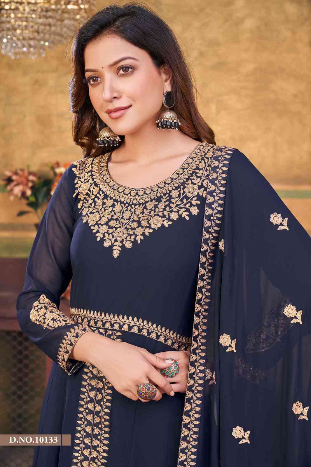 Anjubaa Vol 13 Designer Front Cut Party Wear Dress view 6
