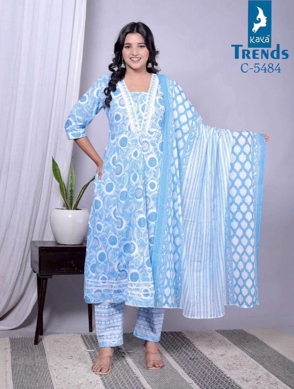 Kaya Trends Anarkali Pattern Readymade 3 Piece Set Designs view 11