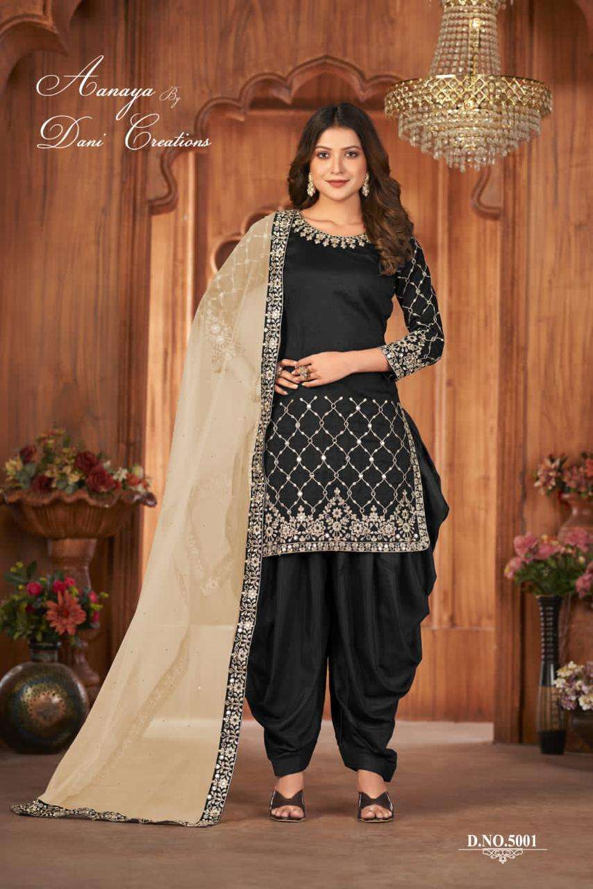 Aanaya Patiala Style Designer Party Wear Dress view 9