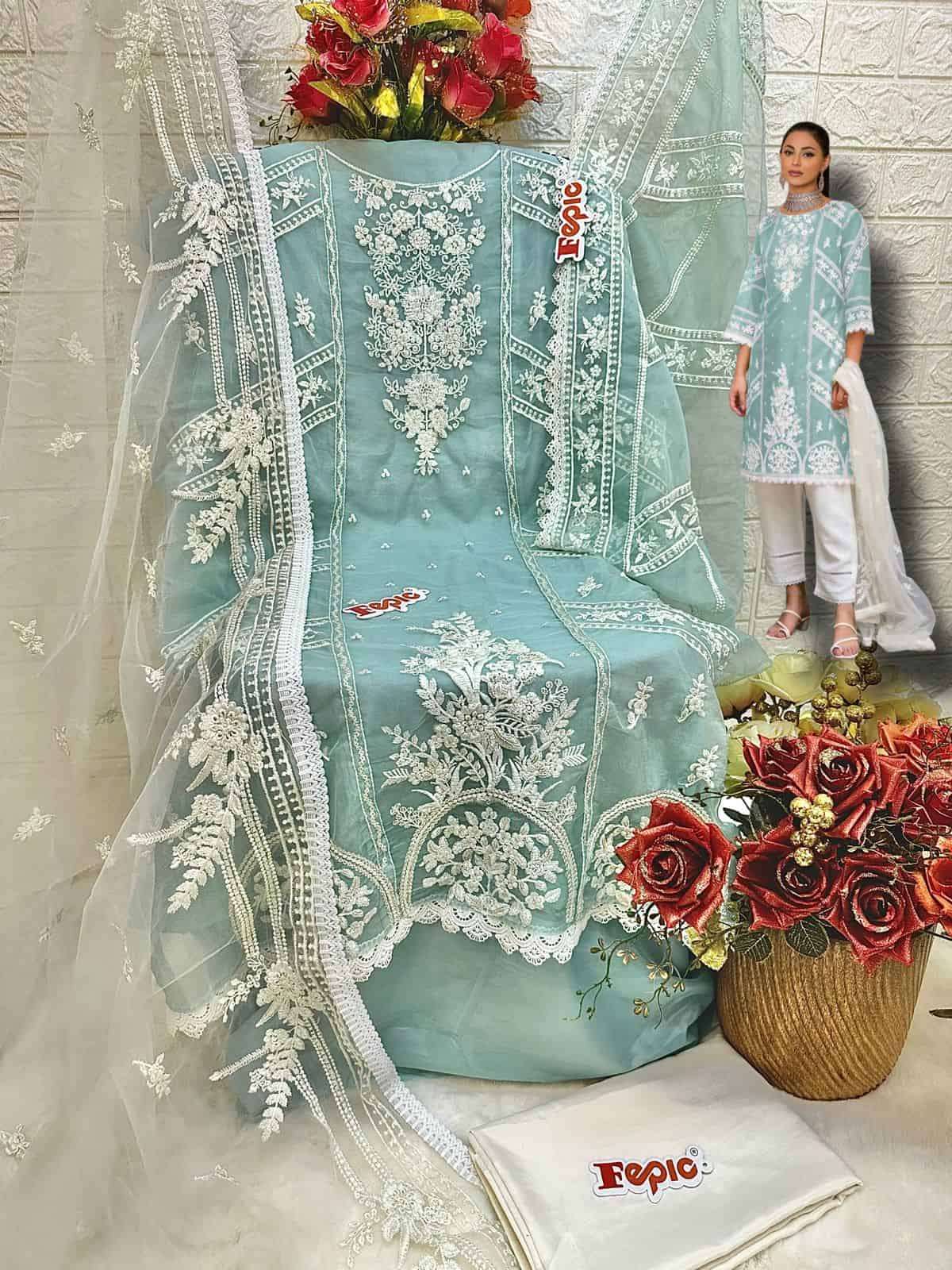 Fepic D 5412 Colors Pakistani Festive Wear Style Fancy Suit Wholasaler view 6
