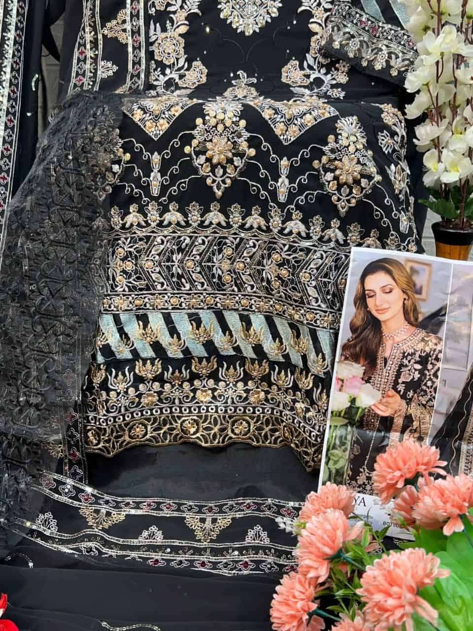Zaha Zoya Vol 2 10287 Colors Georgette Pakistani Salwar Suit Stylish Ensemble view 4