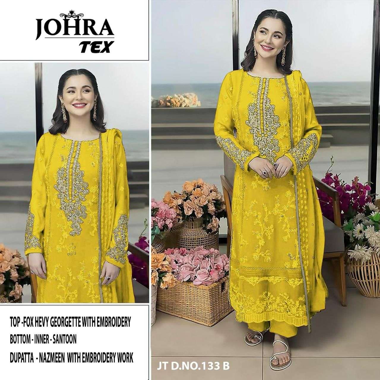 Johra Tex Jt 133 Colors Pakistani Designer Weeding Function Dress view 2