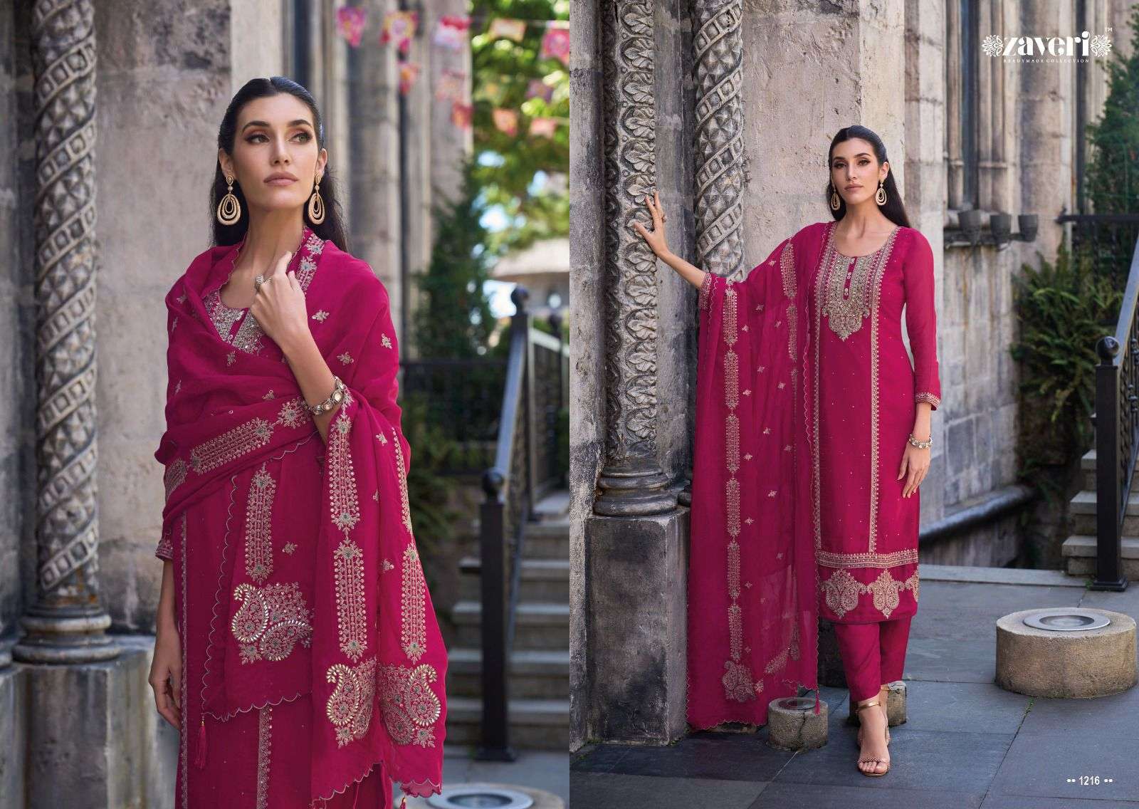 Zaveri Jil-Mil Organza Designer Salwar Suit view 5