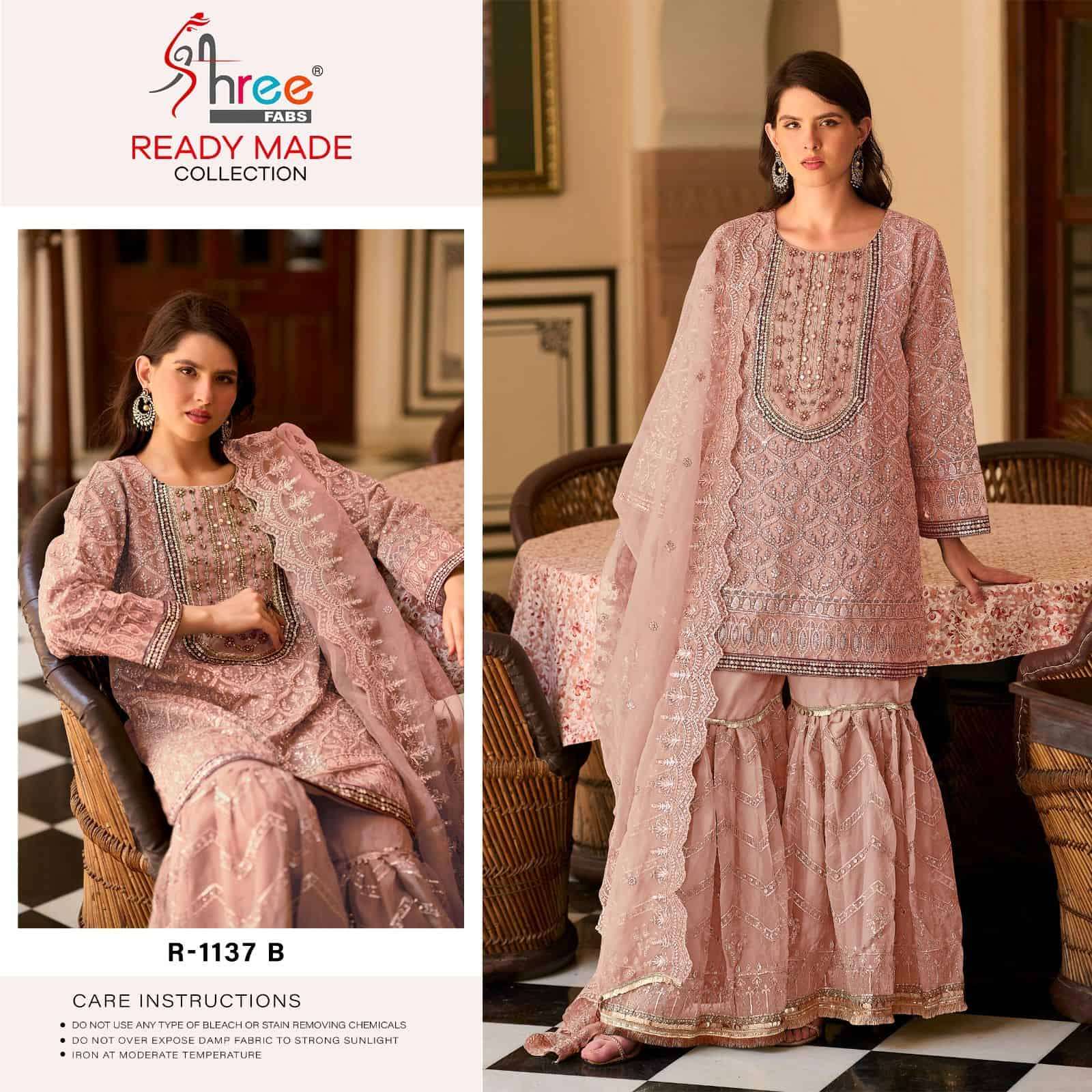 Shree Fabs R 1137 Organza Pakistani Suit view 4