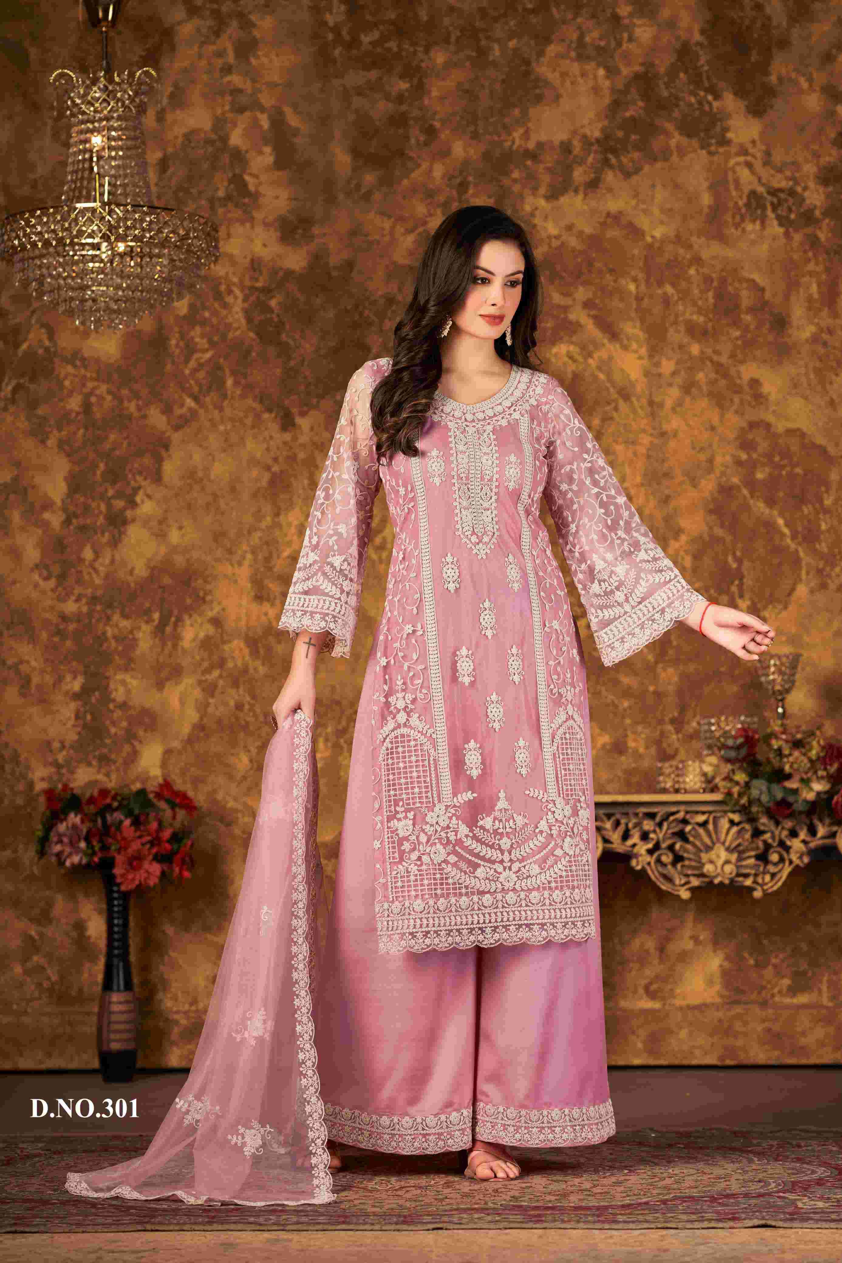 Aanaya Vaani Vol 30 Designer Net Work Festive Wear Dress Exporters view 3