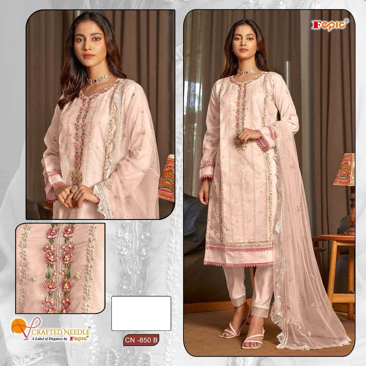 Crafted Needle CN 850 By Fepic Festive Wear Designer Readymade Pakistani Collection view 2