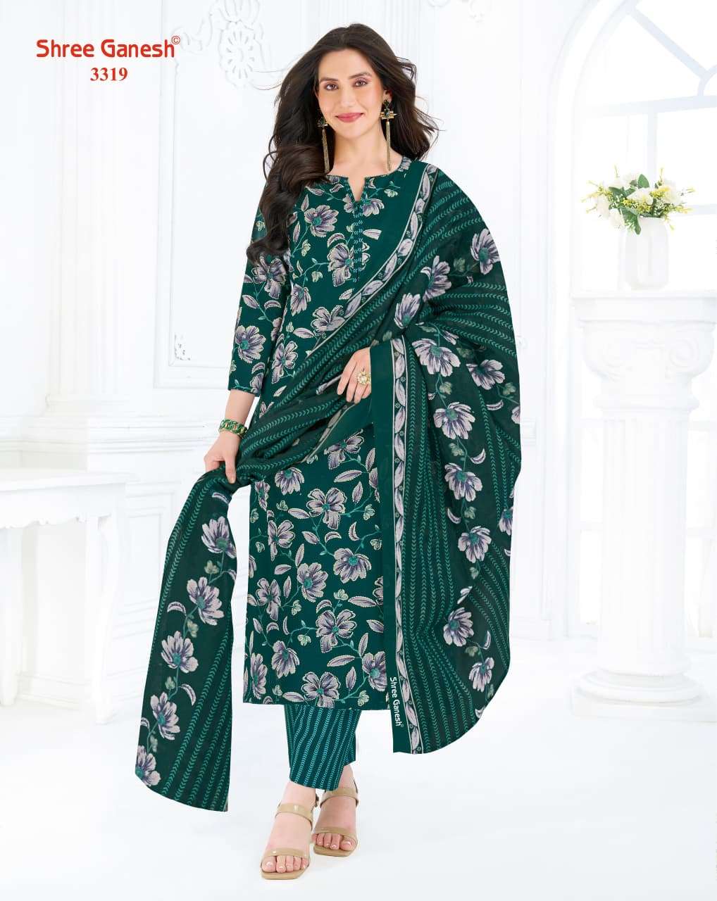 Shree Ganesh Samaiyra Vol 23 Printed Pure Cotton Suit Catalog view 16