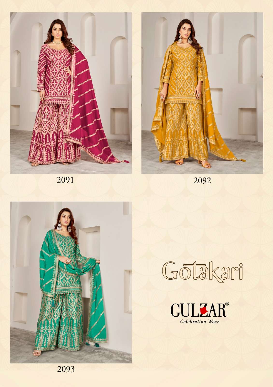 Gulzar Gotakari Designer Palazzo Suit view 10