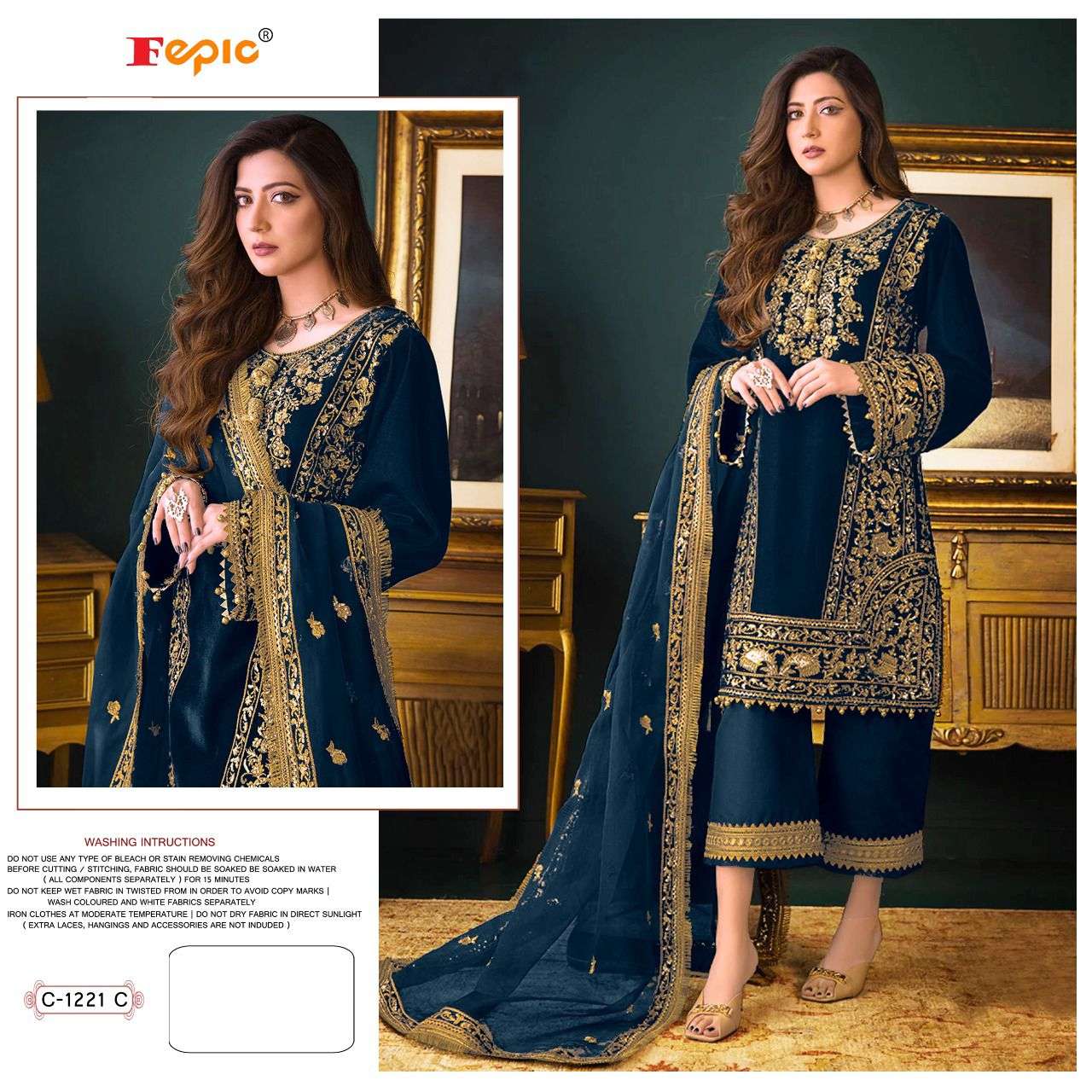 Fepic C 1221 Colors Designer Work Party Wear Pakistani Suit view 3