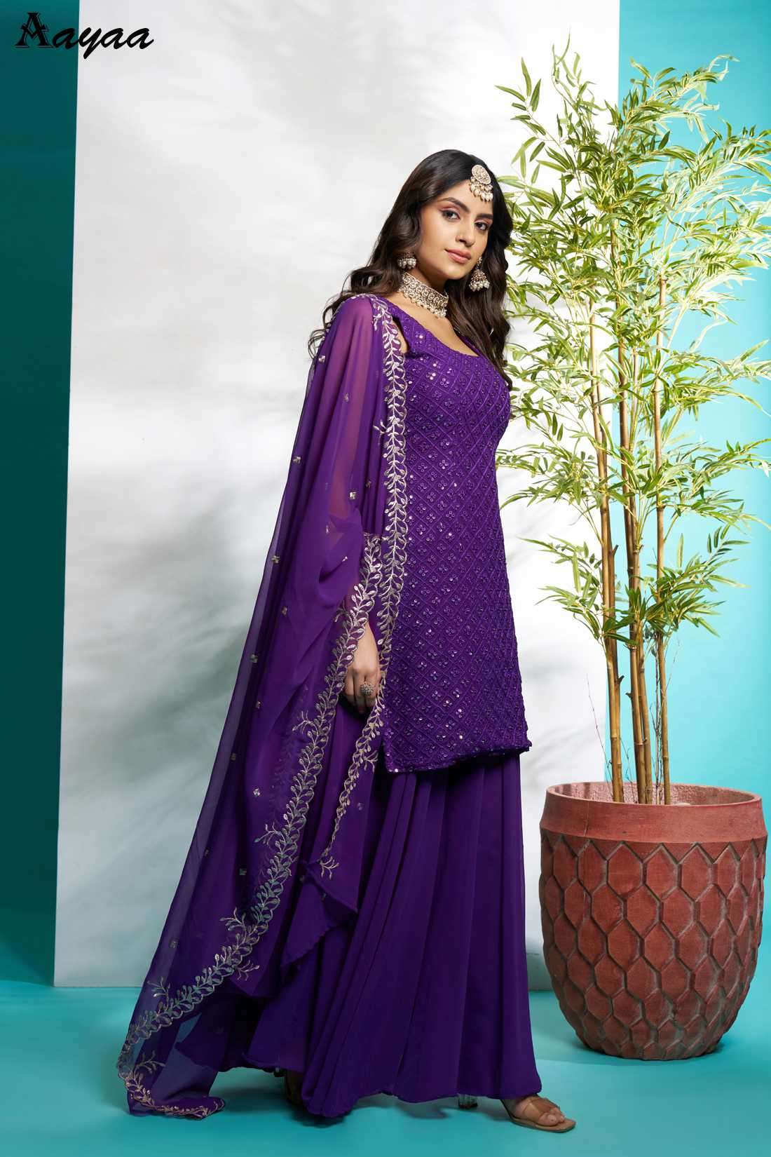Aayaa Vol-21 Faux Georgette Readymade Salwar Suit view 16